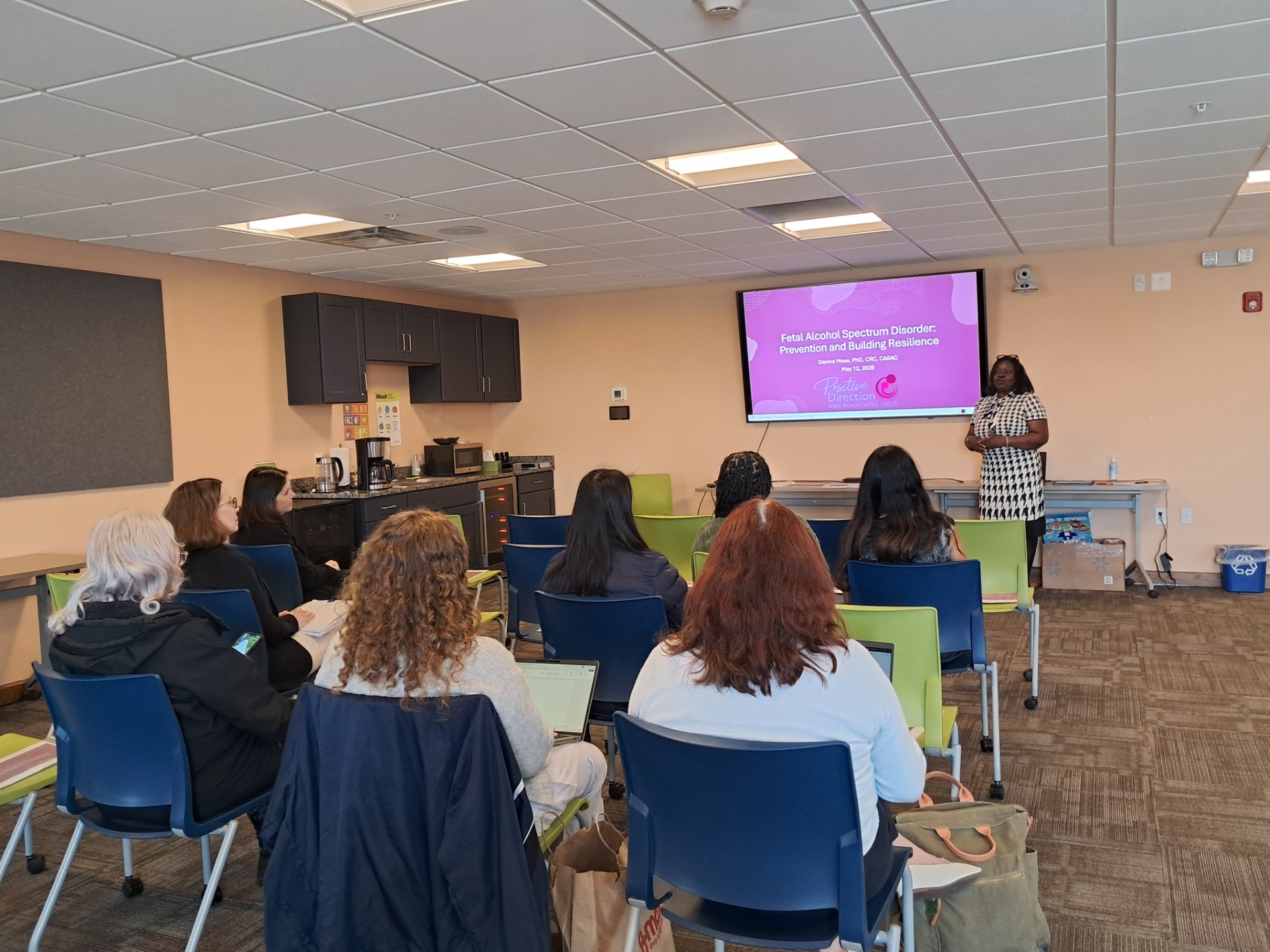 Attendees during the FASD Science Café training session